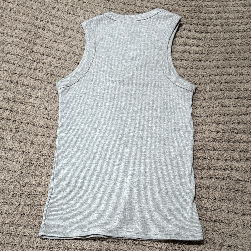 Heart Hips Light Gray Ribbed Tank - Picture 3 of 3